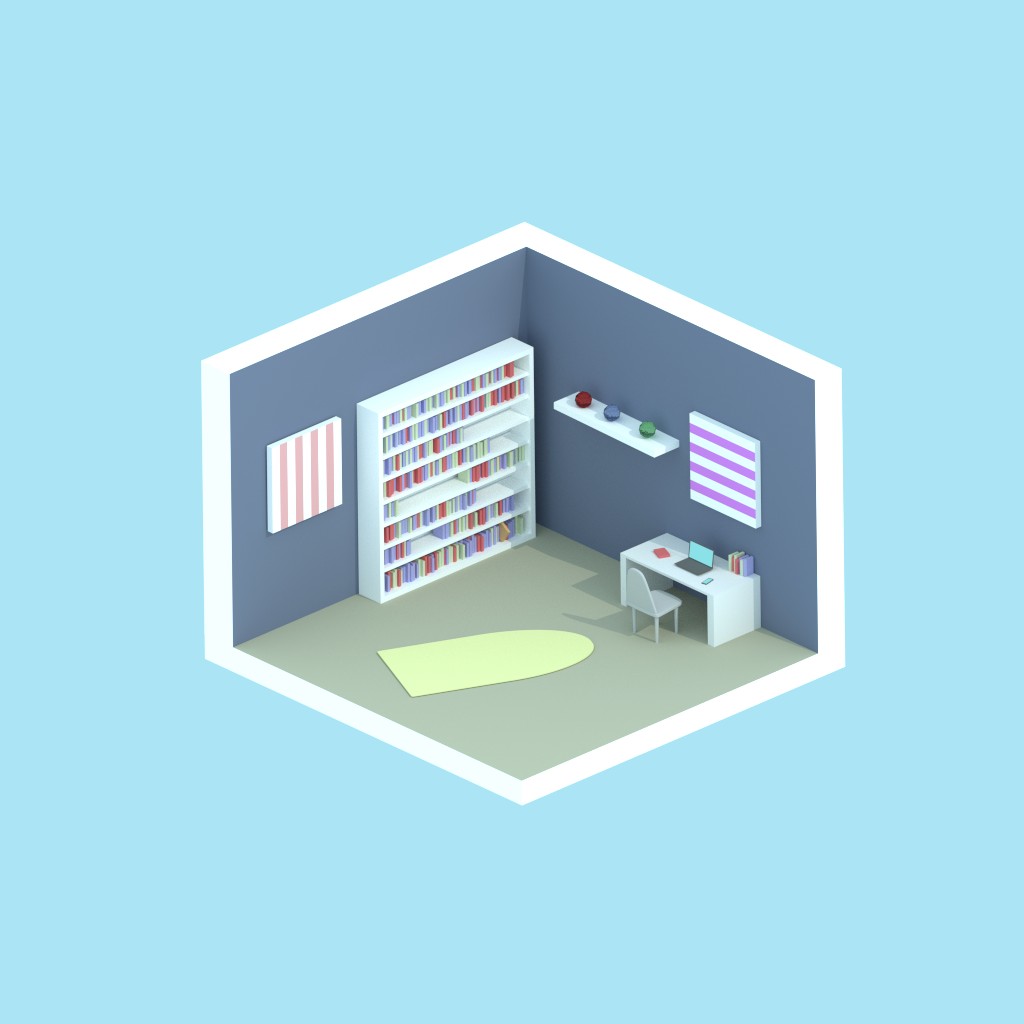 LowPoly Office preview image 1